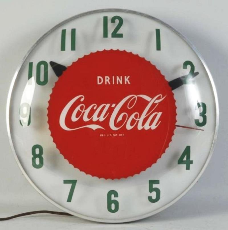 1950 S Coca Cola Dualite Lighted Clock Value Price Guide