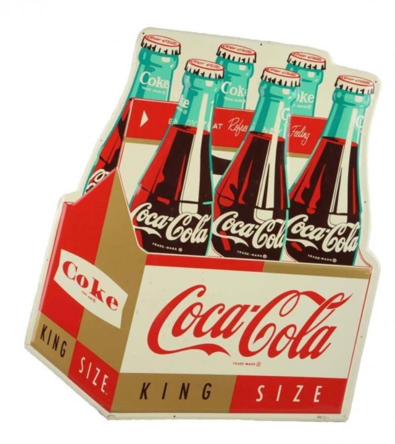 S Large Coca Cola Embossed Tin Pack Value Price Guide