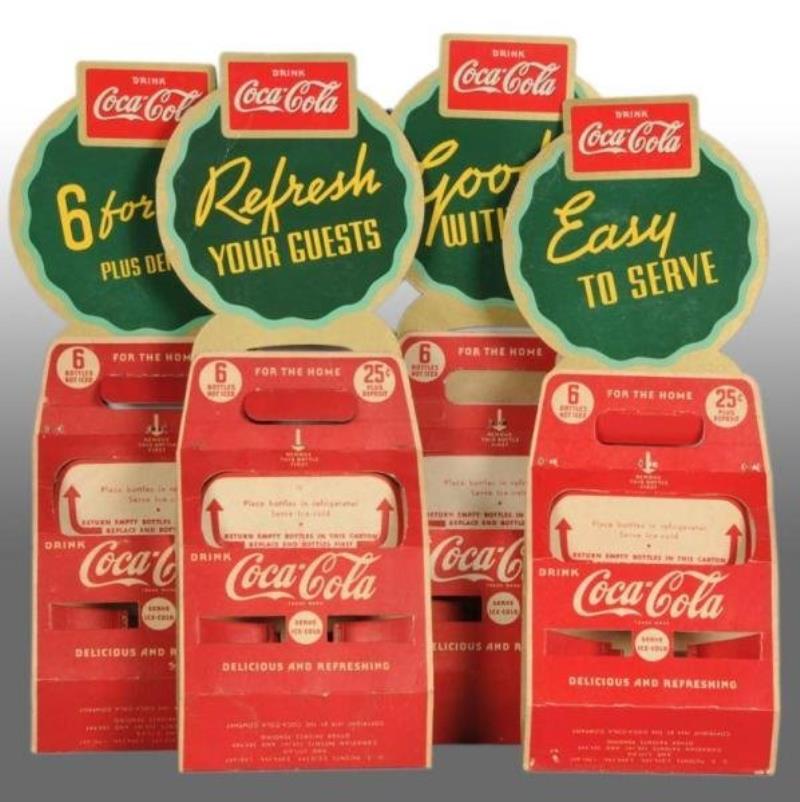 S Coca Cola Carton Display Sign Set Value Price Guide