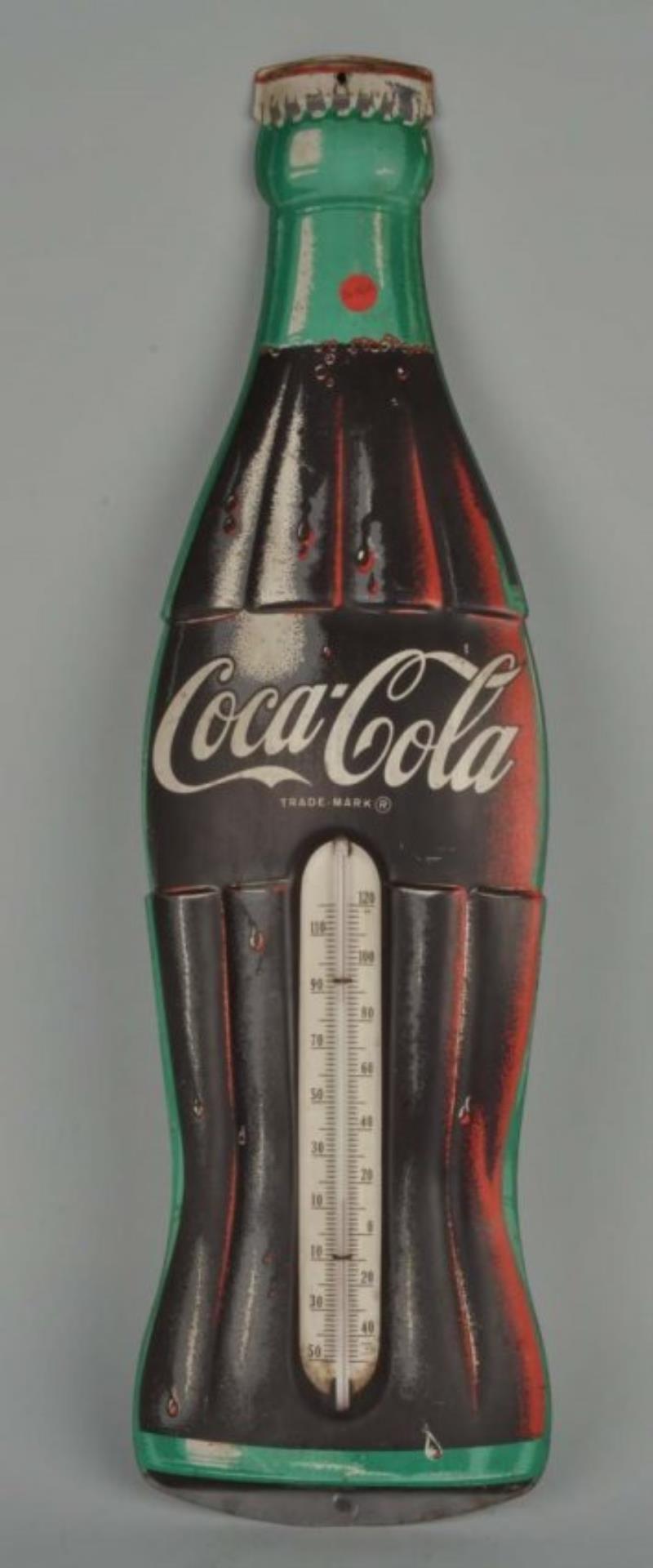 1950 S Coca Cola Bottle Thermometer Value Price Guide