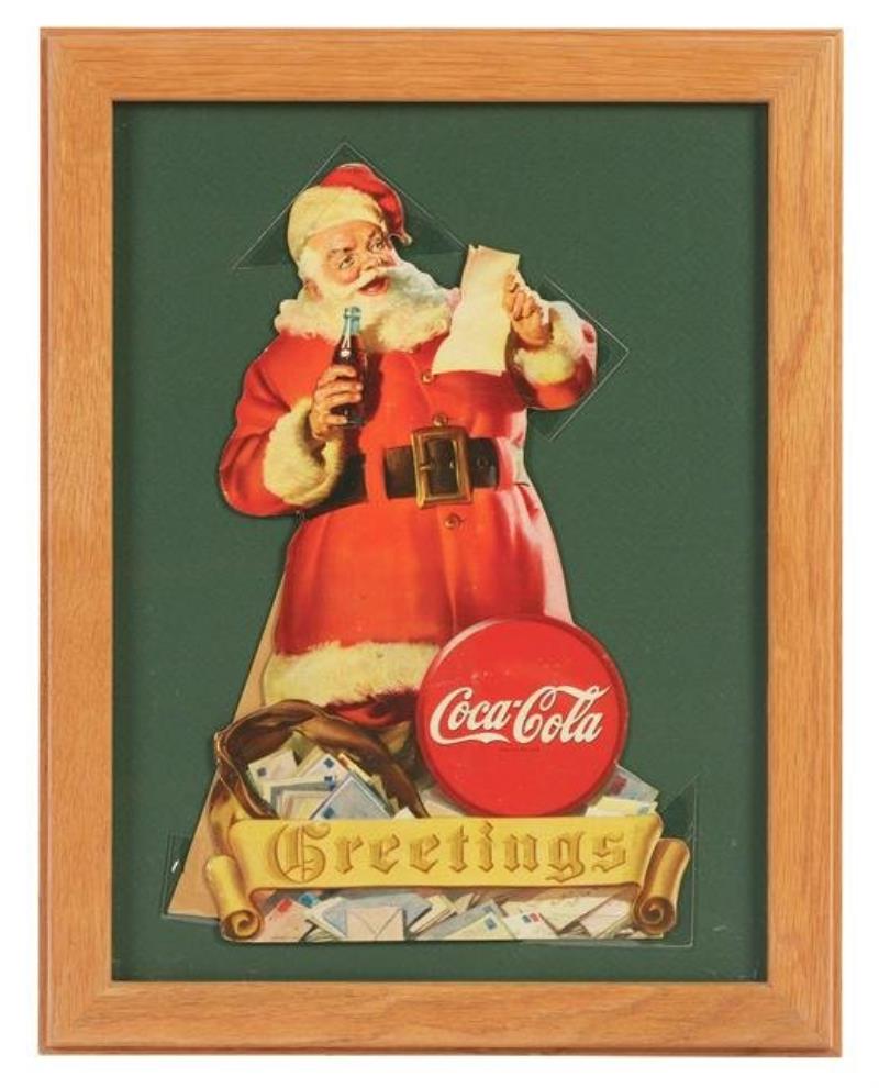 Cardboard Coca Cola Santa Cutout Value Price Guide