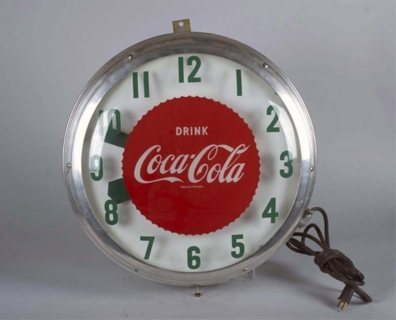 Drink Coca Cola In Bottles Lighted Clock Value Price Guide