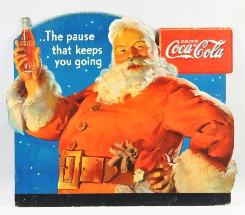 Cardboard Coca Cola Santa Cutout Value Price Guide