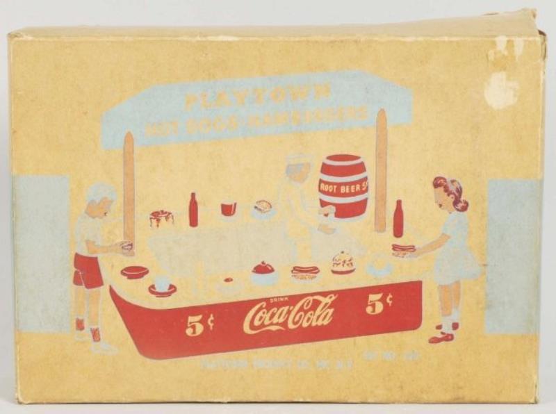 1950s Coca-Cola Playtown Toy & Box.