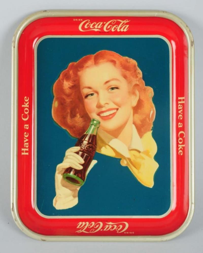 1950s Solid Background Coca-Cola Tray