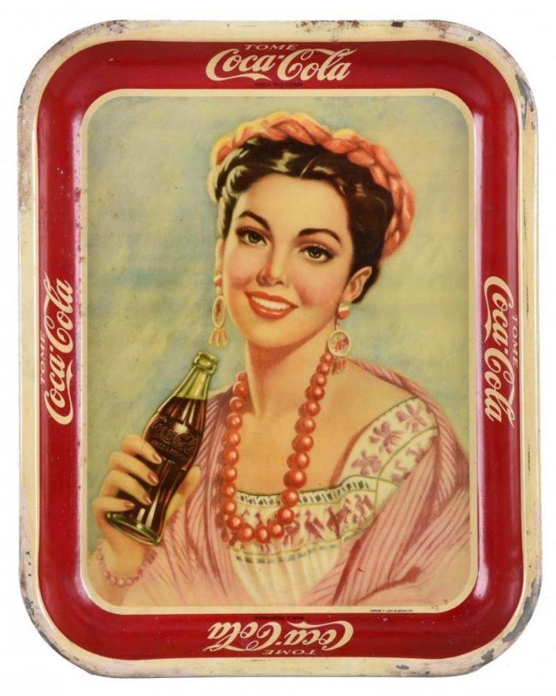 1940 Spanish Coca-Cola Serving Tray.