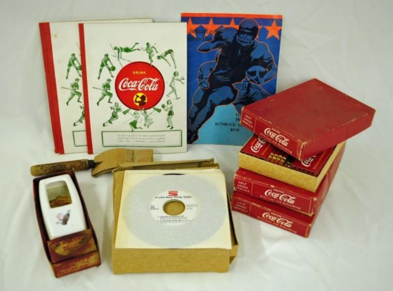 Coke, Sprite Boy Opener, 4 Box Pencils, Records