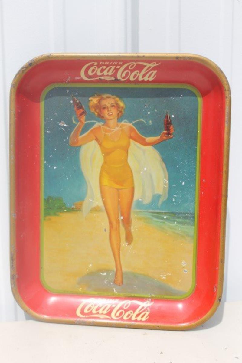 1937 Coca-Cola tray, with some loss