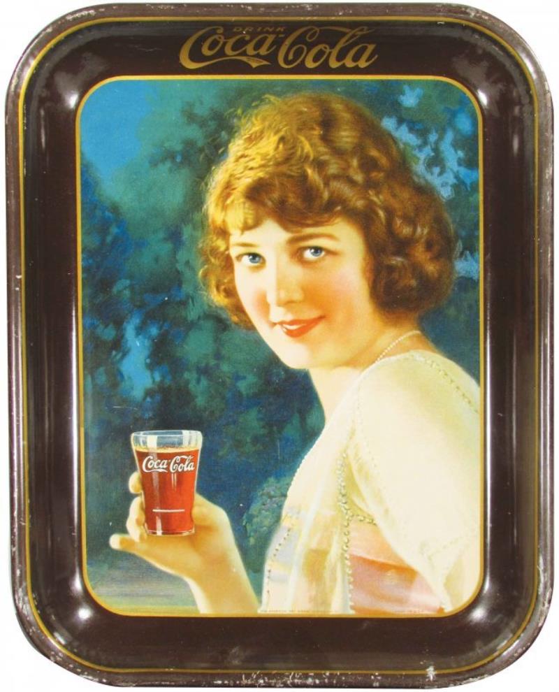 1924 Coca Cola Tin Serving Tray