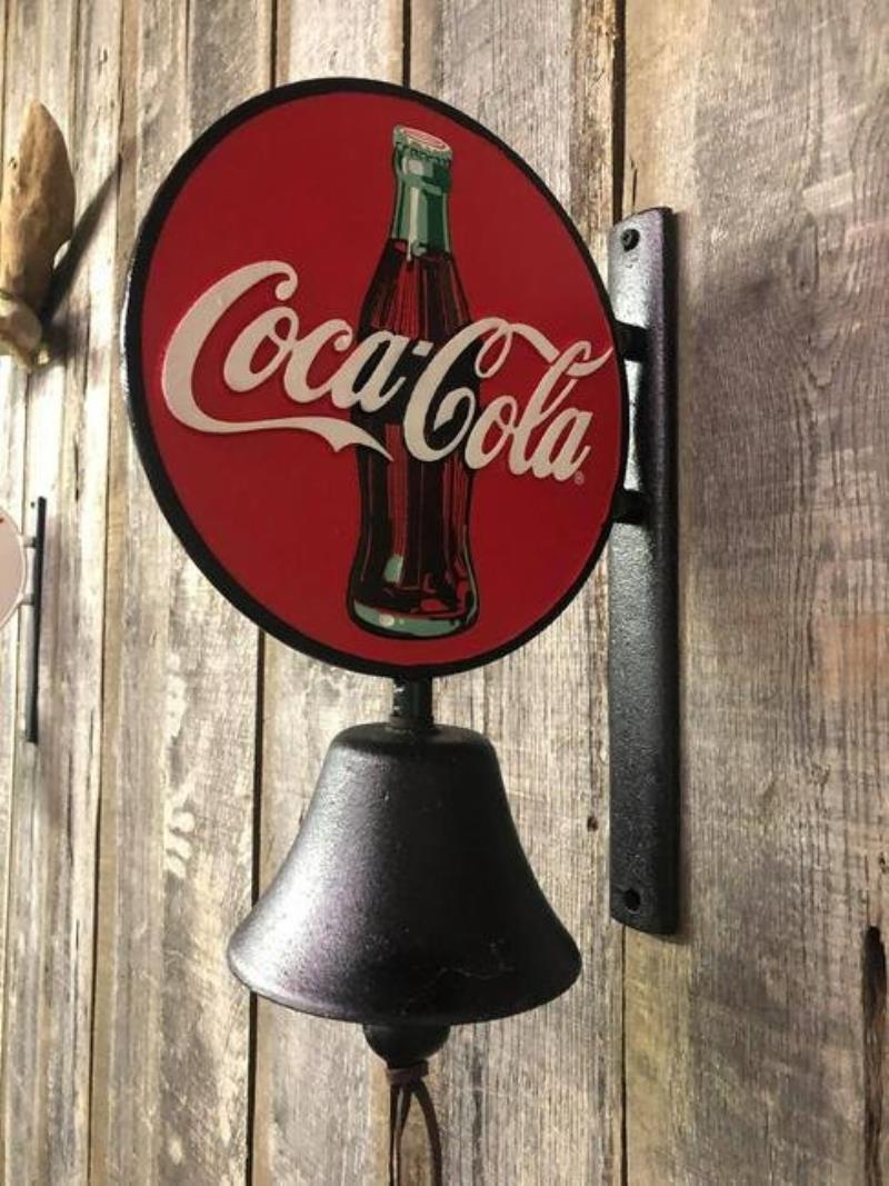 Cast Iron Wall Mount Coca-Cola Bell