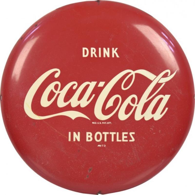 Coca-Cola Button Sign 