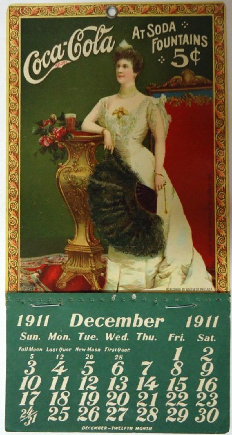 COCA-COLA CALENDAR 1911