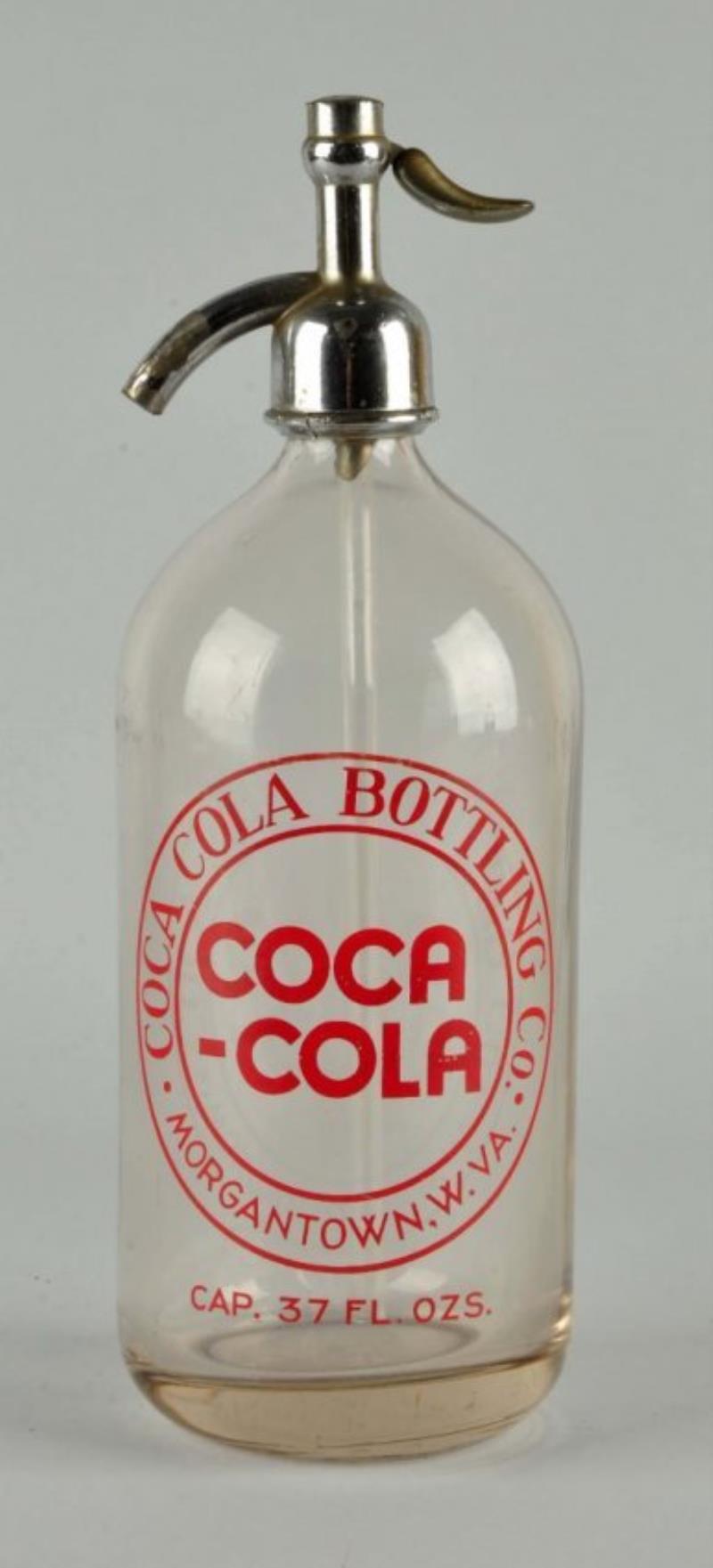 Coca-Cola Seltzer Bottle from Morgantown W Va