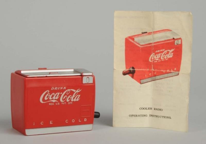 Coca - Cola Cooler Miniature Radio