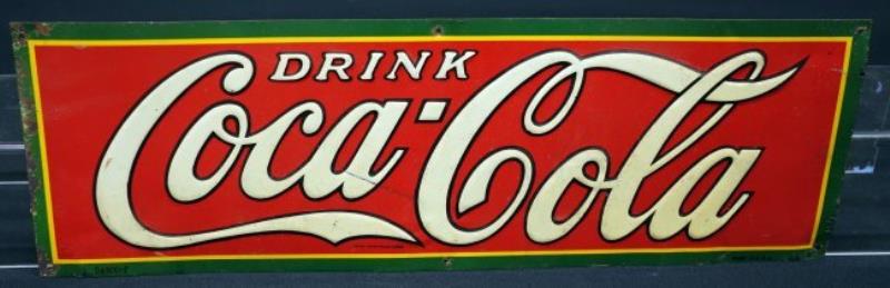 COCA-COLA TIN SIGN 1930's