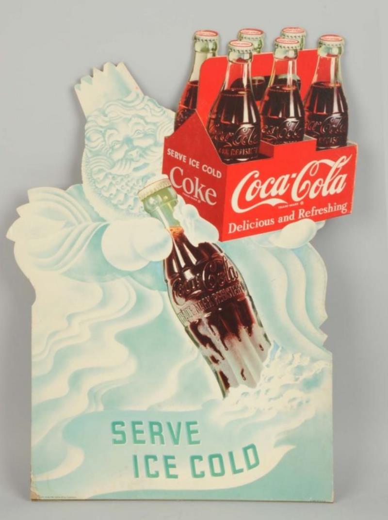 1953 Coca- Cola Old Man Winter Sign