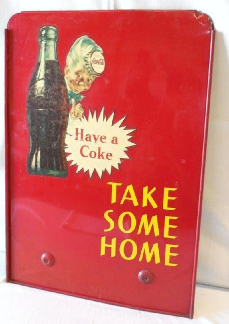 Coca-Cola Rack Topper sign take some home