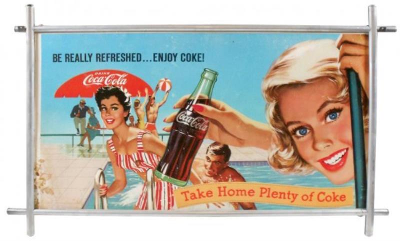 Coca-Cola sign, "Be really refreshed… Enjoy Coke!" &