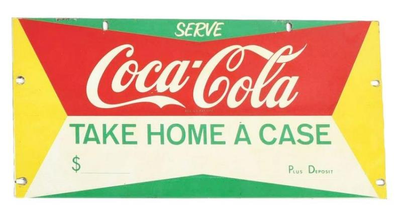 TIN COCA-COLA RACK SIGN