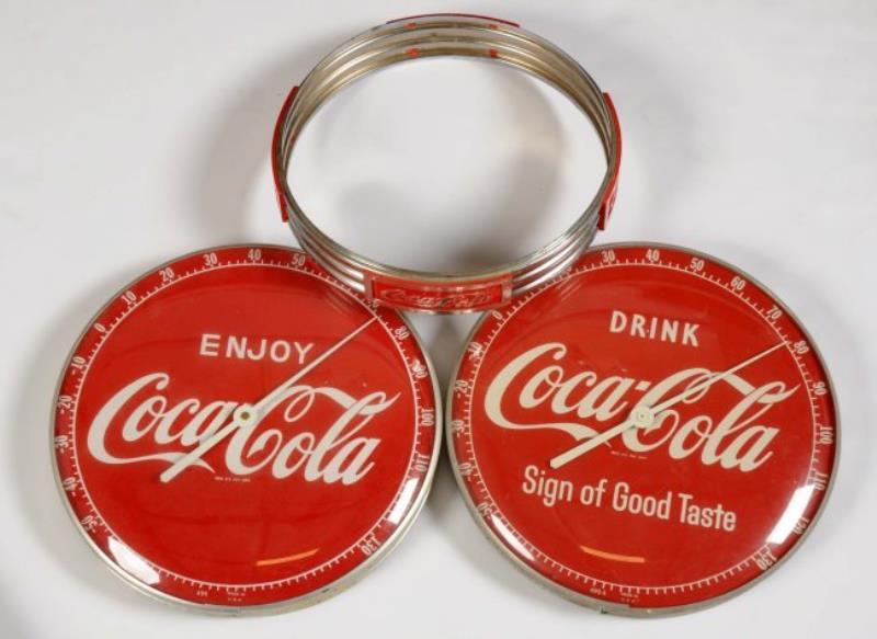 Coca-Cola Thermometers & Metal Frame