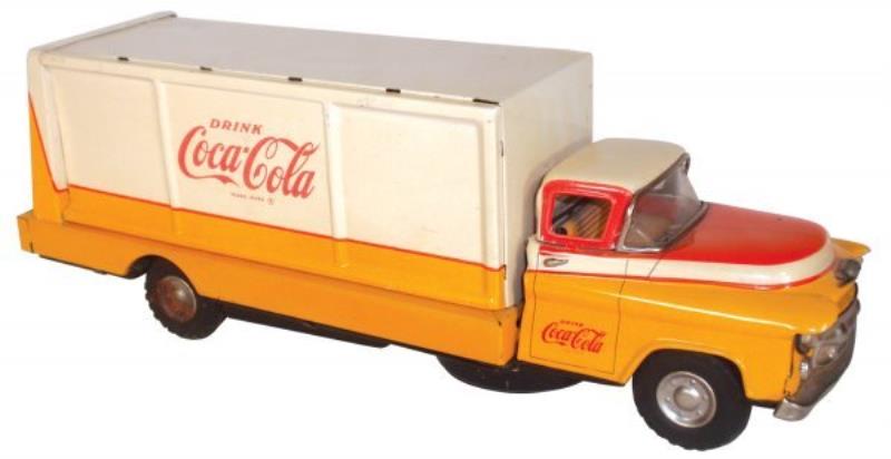Coca-Cola truck, Allen Haddock, metal, battery op
