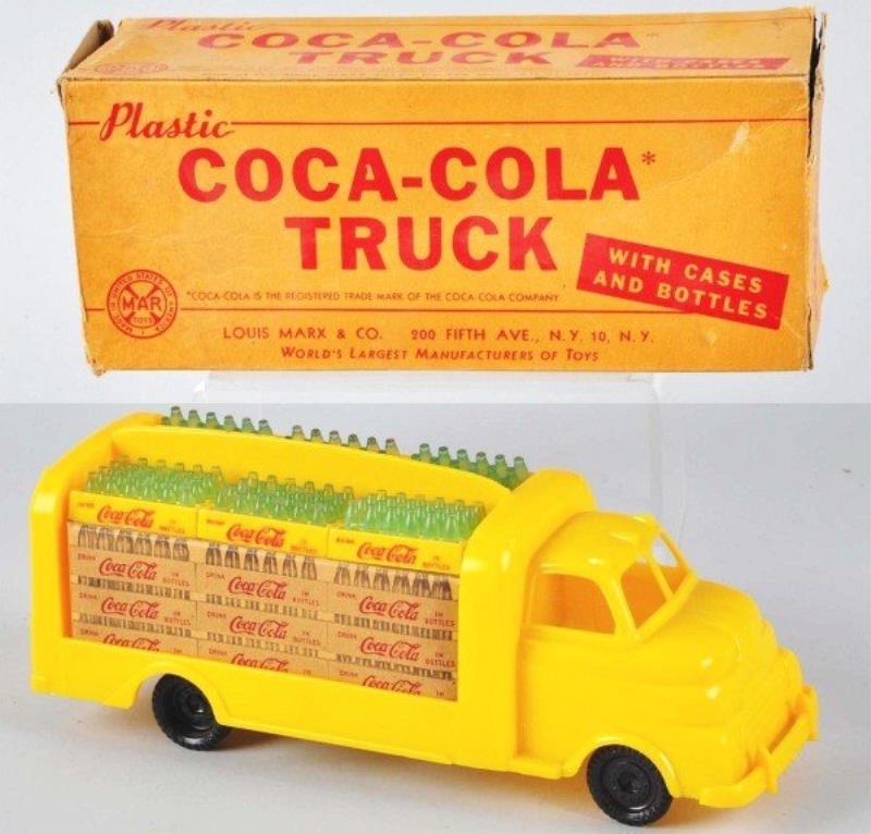 1950s Plastic Marx Coca-Cola Truck Toy with O/B