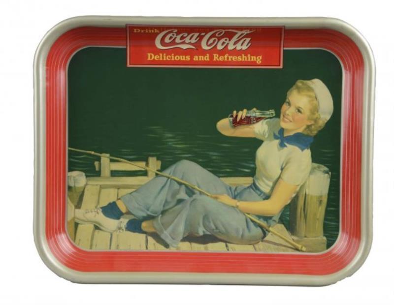Coca Cola Sailor Girl Tin Serving Tray