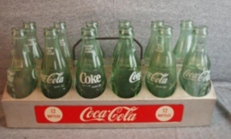 Rare Coca Cola aluminum 12 pack bottle carrier wit