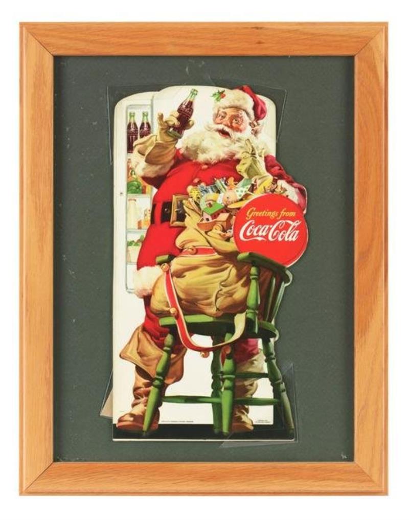 1948 Coca-Cola Santa Cardboard Cutout.