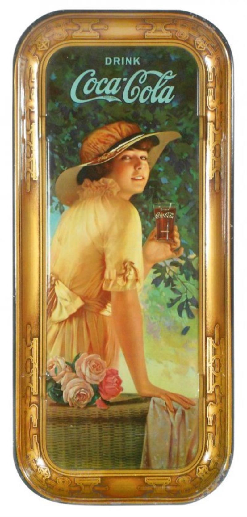 Coca-Cola serving tray, 1916 "Elaine", Stelad Signs,