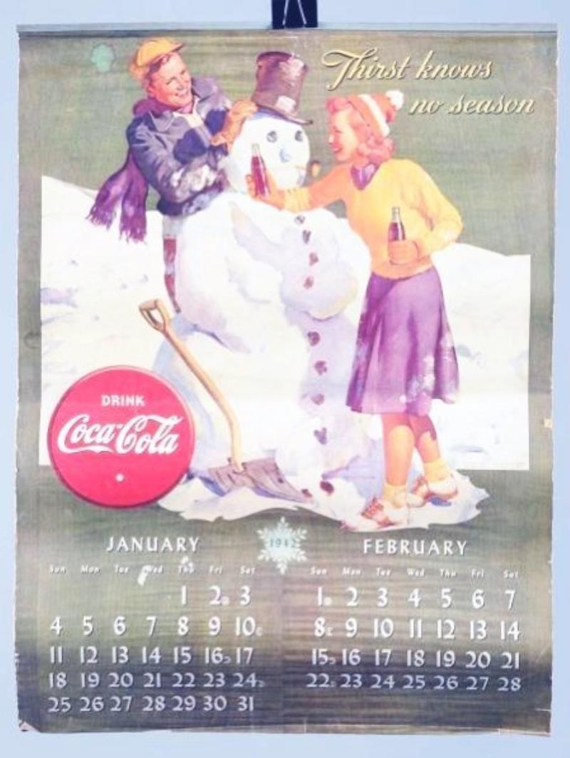 1942 Coca-Cola Calendar.