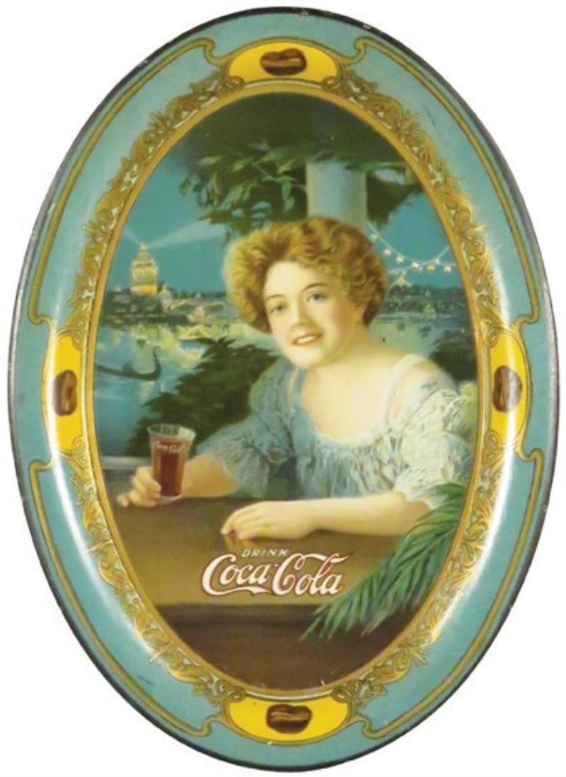 1909 Coca Cola Tin Tip Tray