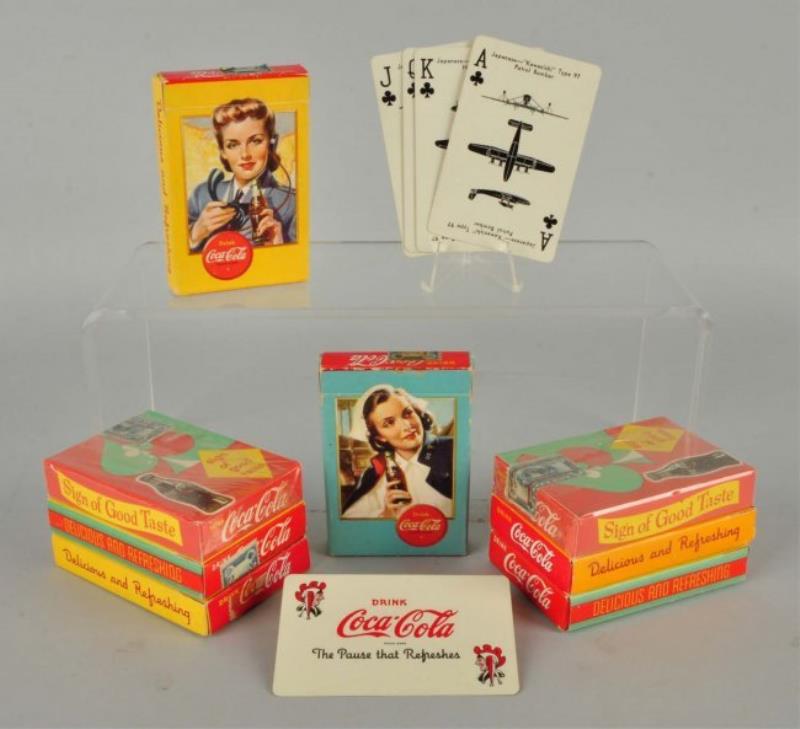 Assorted Coca - Cola Card Decks.