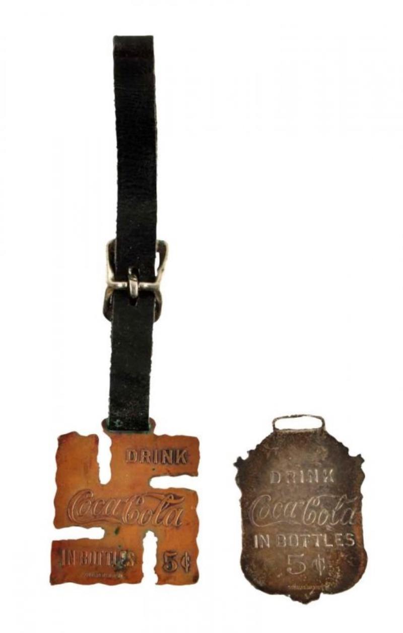 Early Coca - Cola Watch Fobs