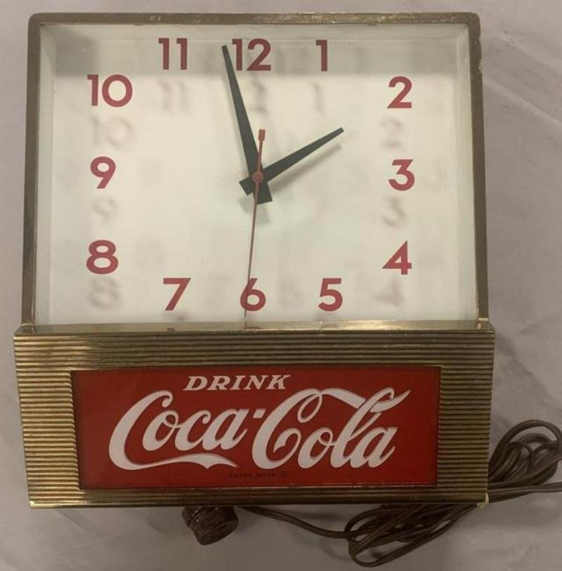 Drink Coca Cola Light-Up Advertising Clock