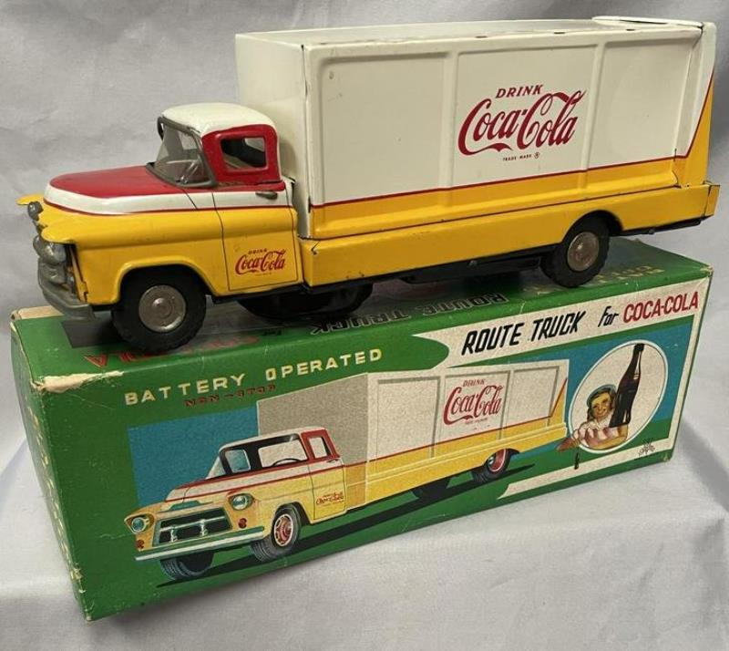 Boxed Japanese Tin Coca-Cola Truck