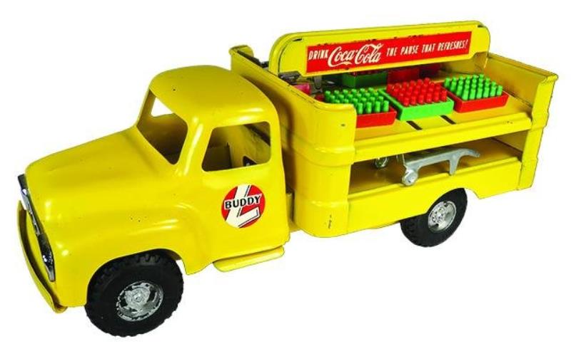 Buddy L Pressed Steel Toy Coca Cola Delivery Truck