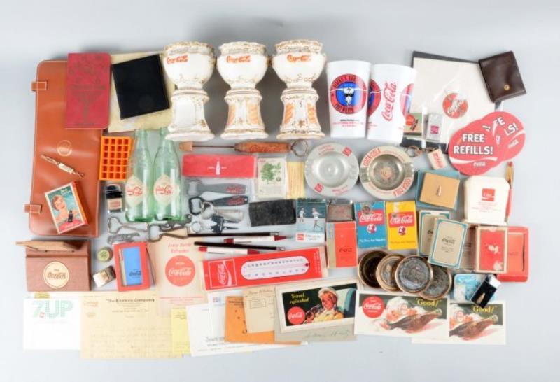 Large Lot Of Coca-Cola Advertising Pieces.