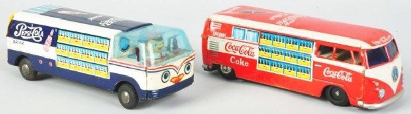 Pepsi-Cola & Coca-Cola Toy Vans.