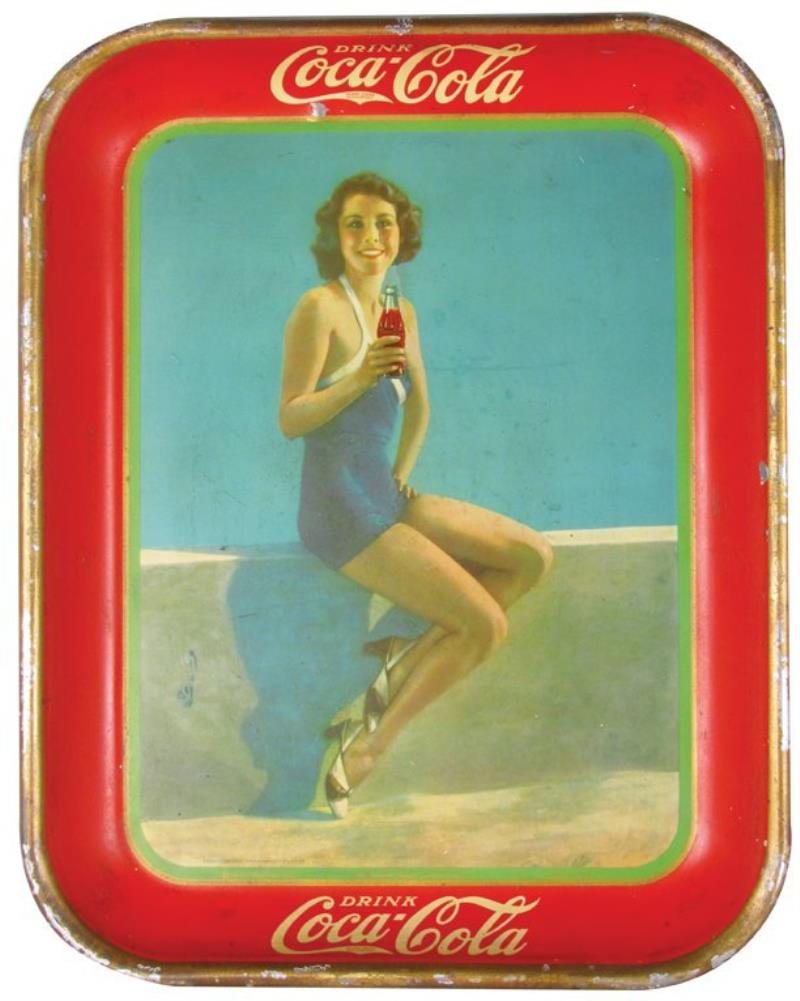 1933 Coca Cola Tin Serving Tray