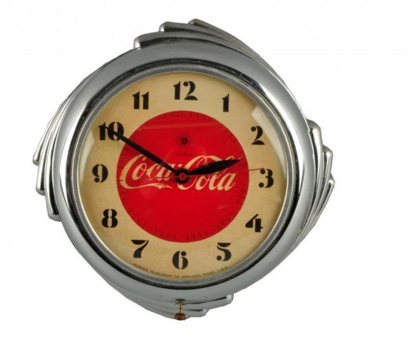 1930's - 40's Coca - Cola Wall Clock