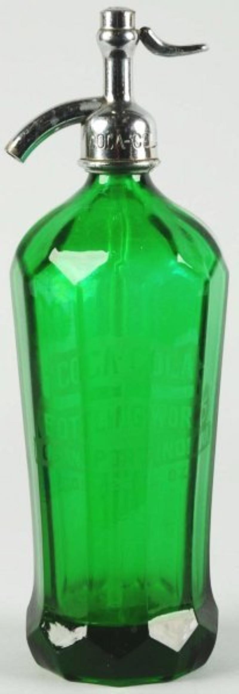 Logansport, IN Coca-Cola Fluted Seltzer Bottle.