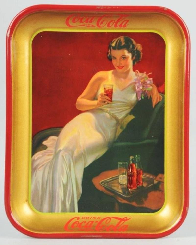 1936 Tin Coca-Cola Serving Tray