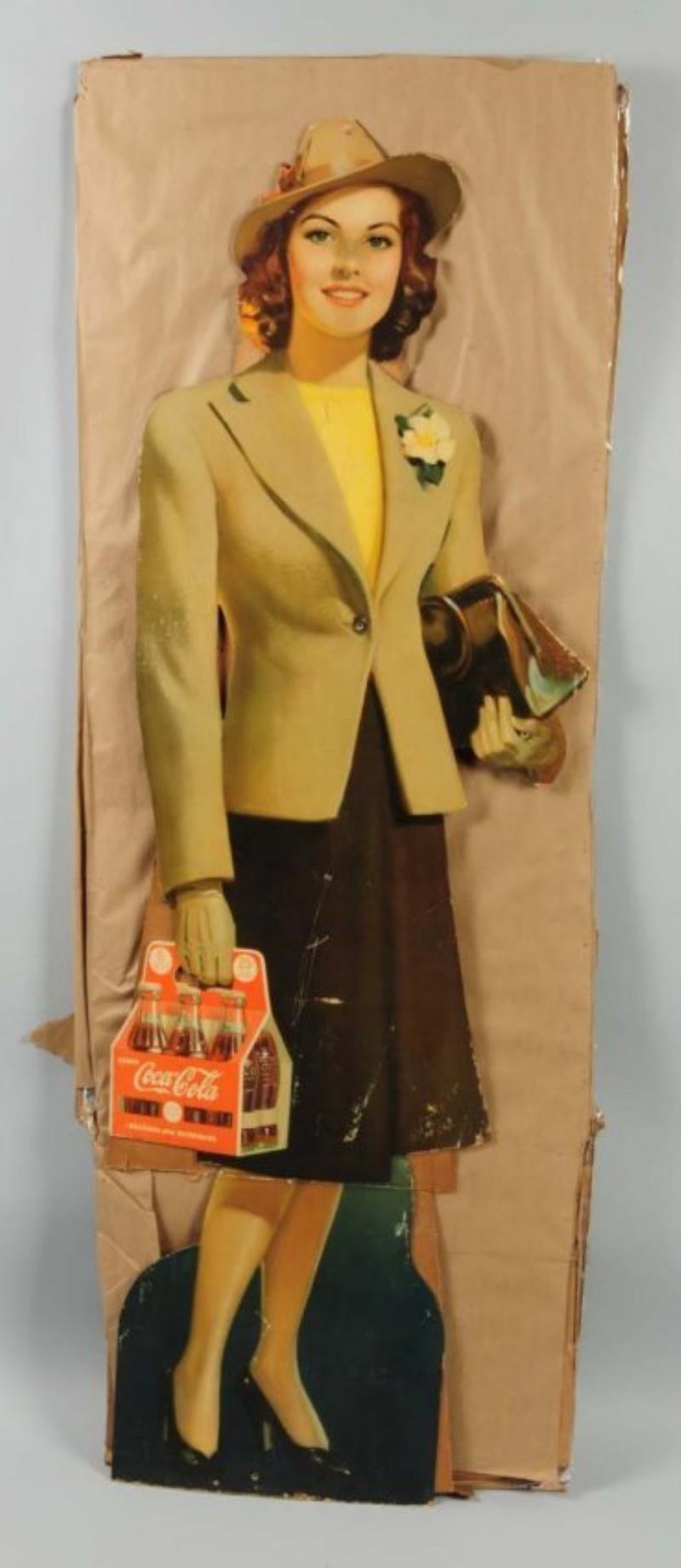 1940s Coca-Cola Life Size Cutout.