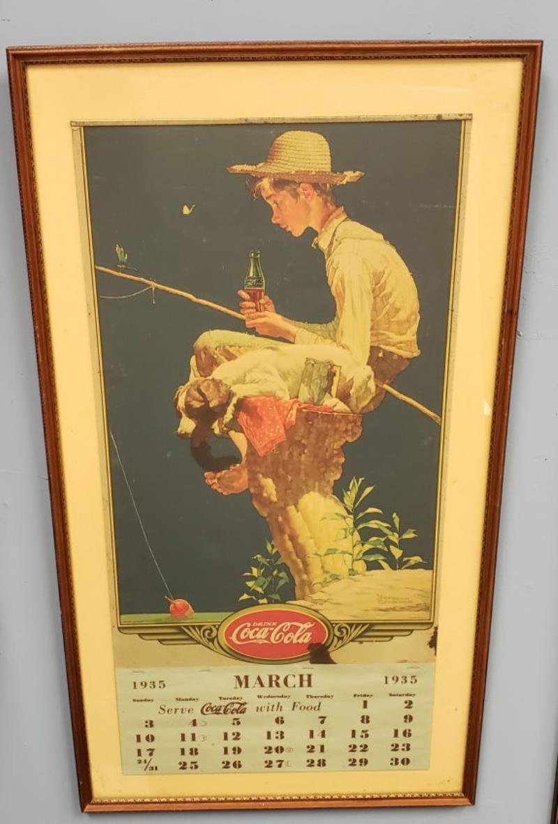 1935 Norman Rockwell Coca Cola Calendar