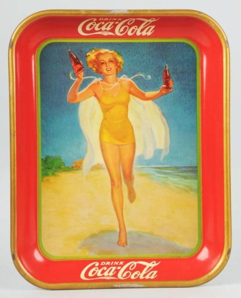 1937 Tin Coca-Cola Serving Tray