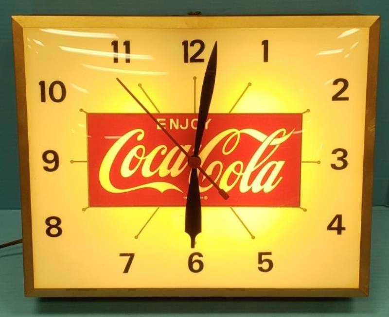 Enjoy Coca Cola Swihart Electric Light Up Clock
