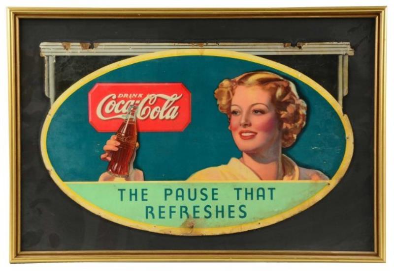 Coca-Cola Diecut Cardboard Sign