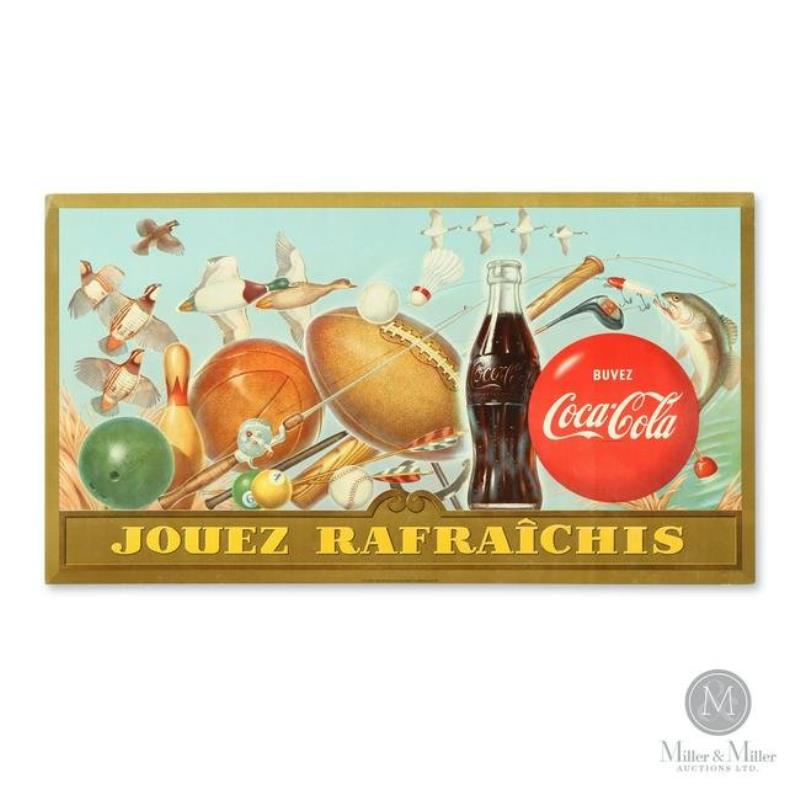 1952 Coca-Cola Cardboard Poster