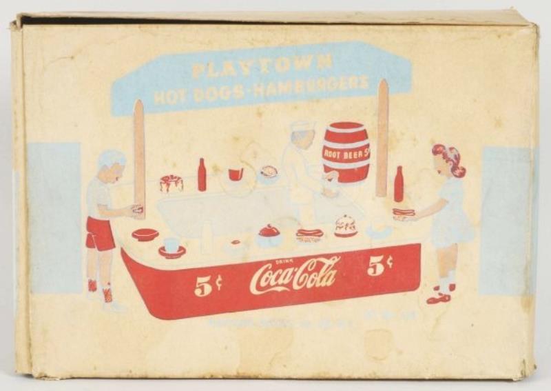 1950s Coca-Cola Playtown Toy & Box.